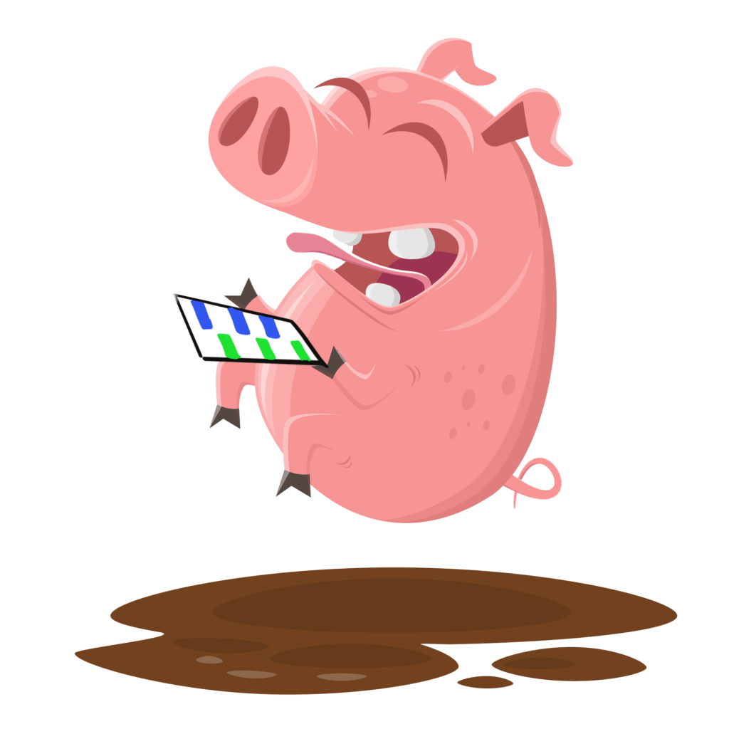 happy pig texting using text your ex for coparenting services